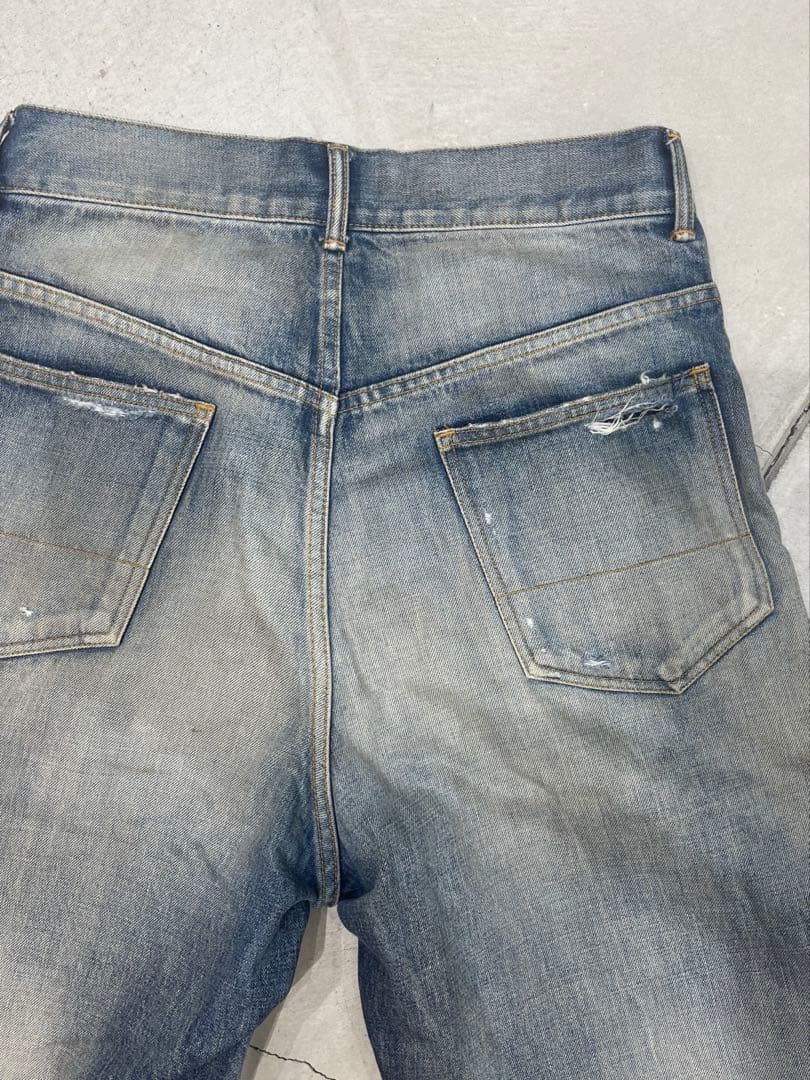 【三角】ANCELLM ヴィンテージ加工5Pデニム　サイズ2(M)