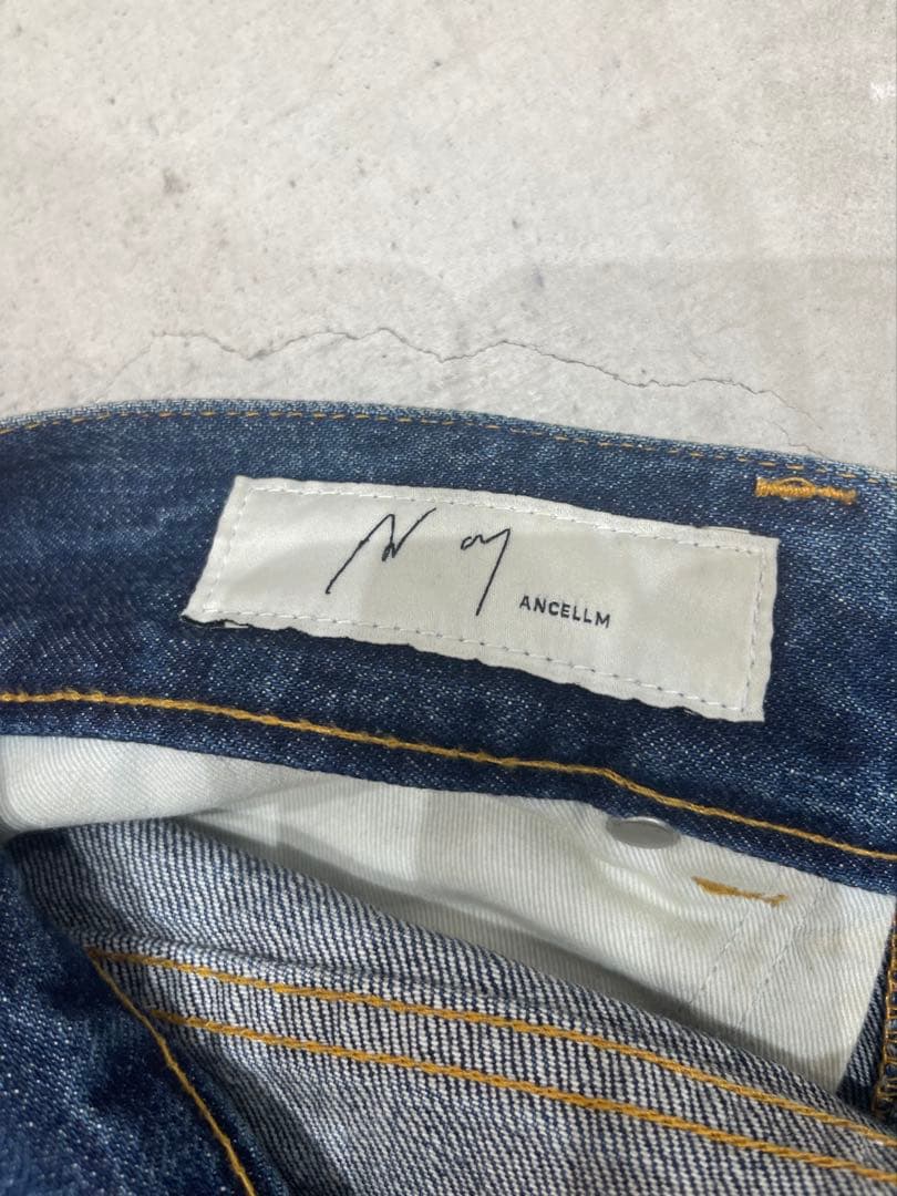 【三角】ANCELLM ヴィンテージ加工5Pデニム　サイズ2(M)