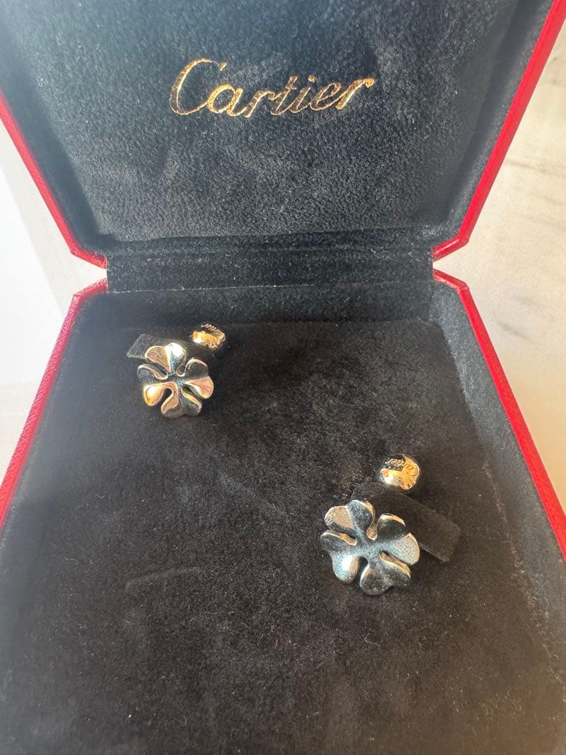 Cartier ヴィンテージ カフス Ag925 FRANCE刻印 箱付 正規品