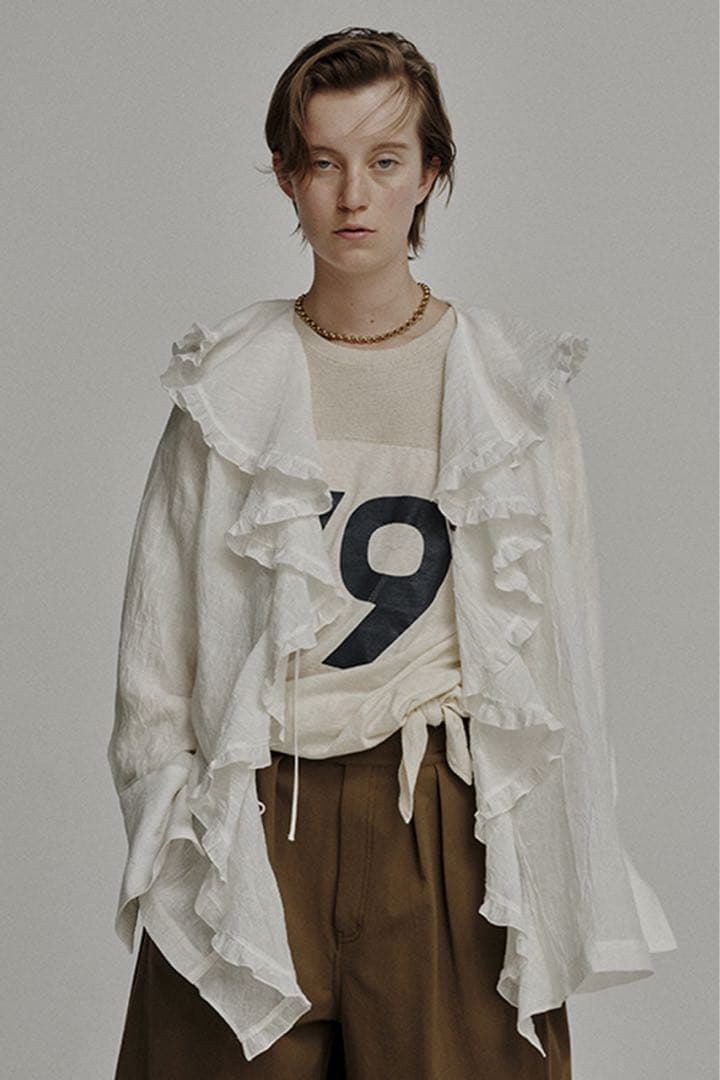 uhr ruffle frill shirt ラッフル　フリル　シャツ　新品