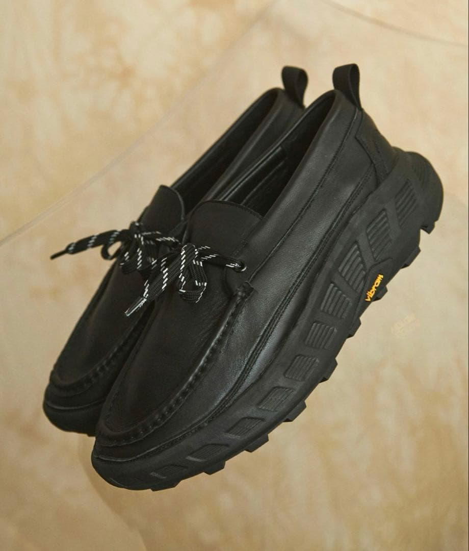 VIBRAM×OPENING ACT ボリュームリアルレザーモカシンスニーカー