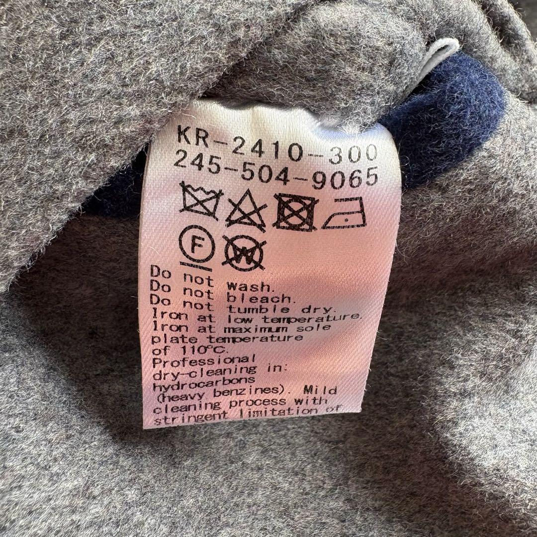 美品✨ nop de nod リバーシブルウールショートコート 紺×グレー M