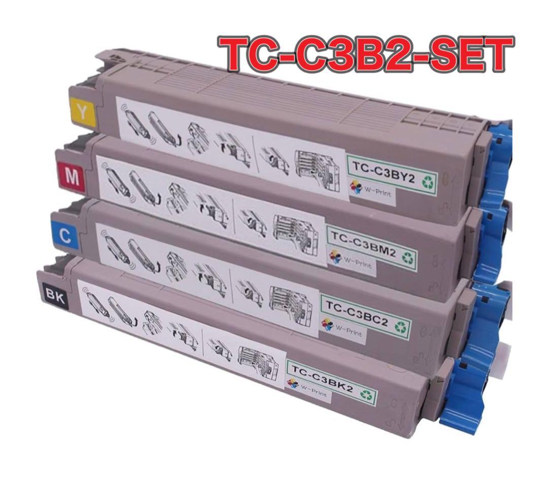 OKI用 再生トナーカートリッジ TC-C3B2セット a