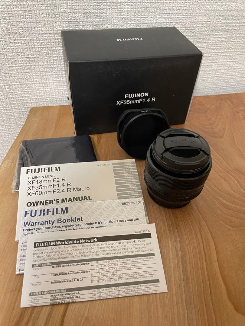 【極美品】FUJIFILM XF35mm F1.4 R 神レンズ保護フィルター付