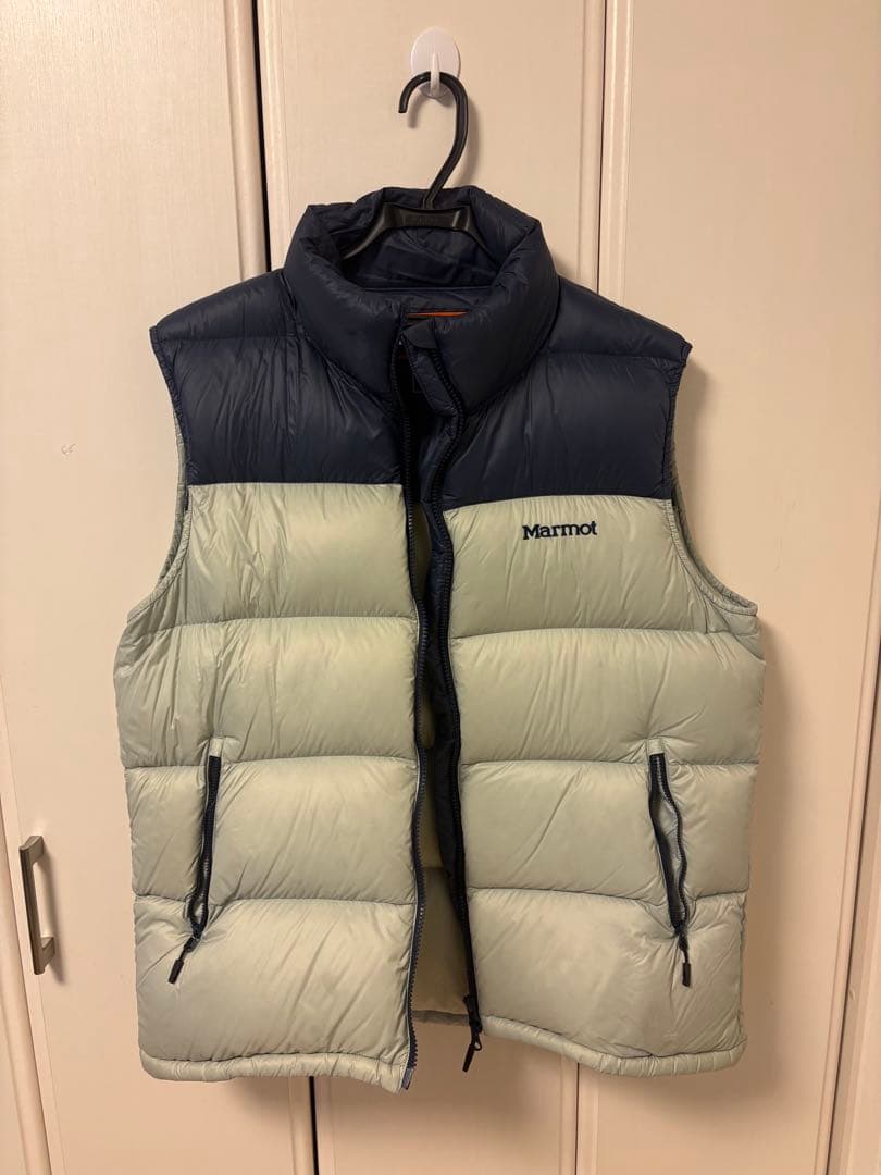 ビームスゴルフMarmot ダウンベスト ネイビー/ライトグレー