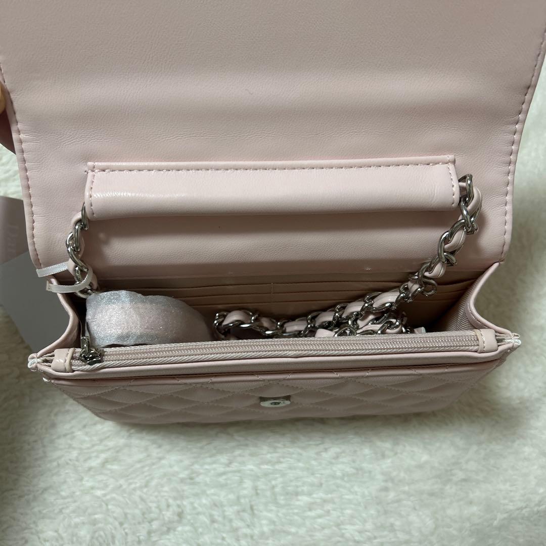 ダーリッチ/DDロゴキルティングトラベルセット ショルダーバッグ ピンク