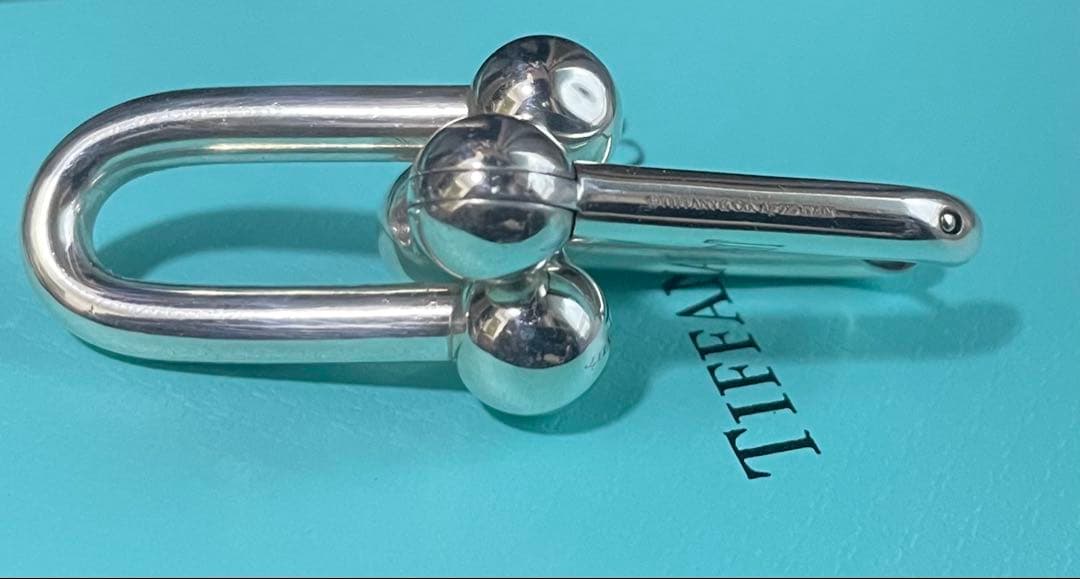 TIFFANY&CO. ティファニー　ハードウェア リンク ピアス　片耳