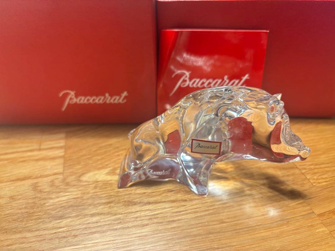 (美品)新品未使用　バカラ 干支置物 猪