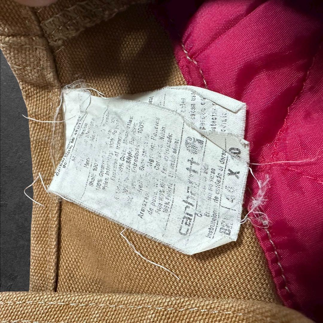 Carharttカーハート オーバーオールダック中綿キルティングダブルニー古着