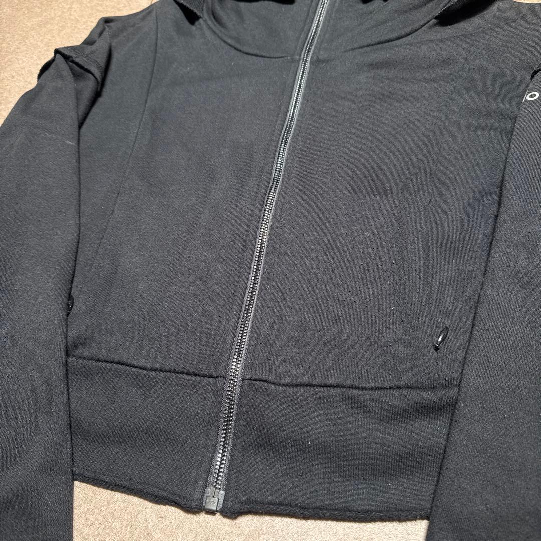 alo yoga パーカー　ジップアップ　黒　レディース　ヨガ　S