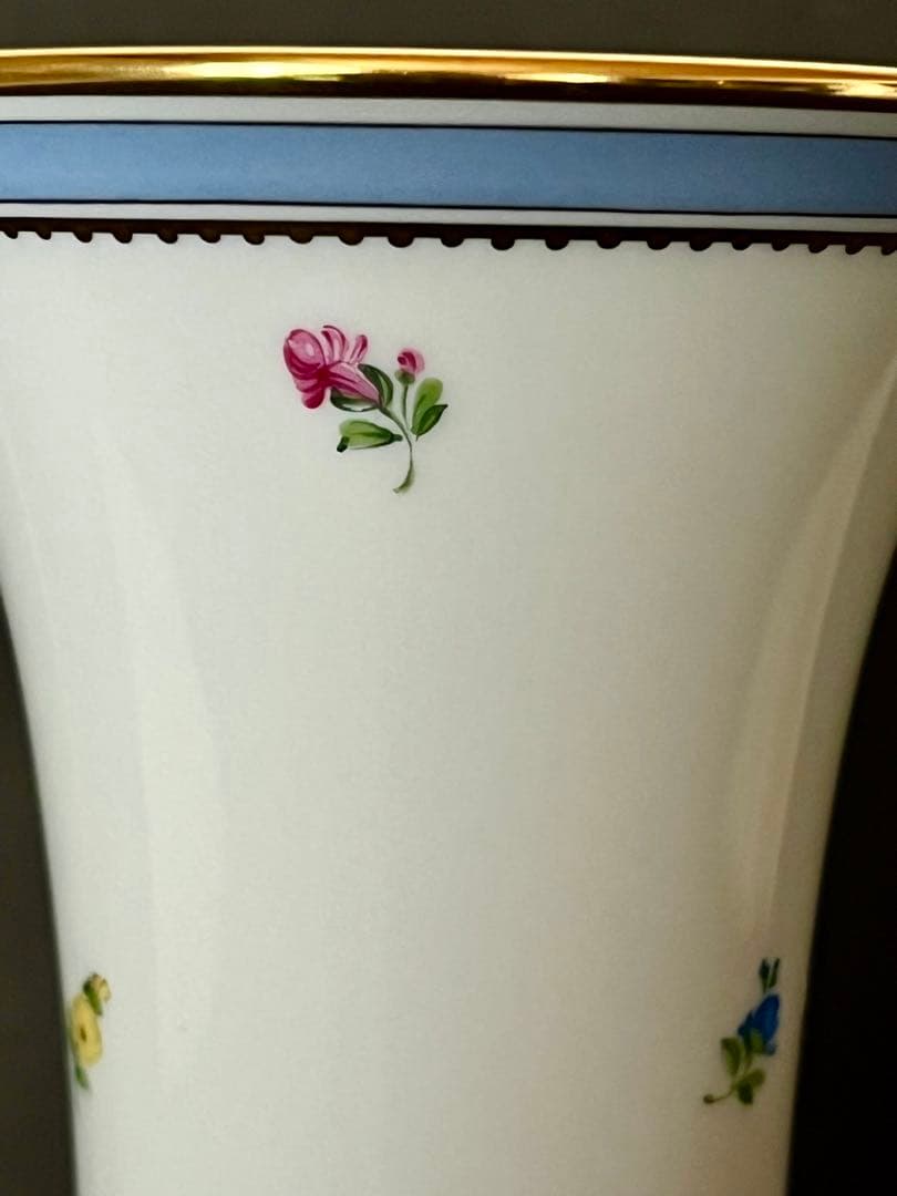 【未使用】　Augarten アウガルテン　ビーダーマイヤー　花瓶　ベース