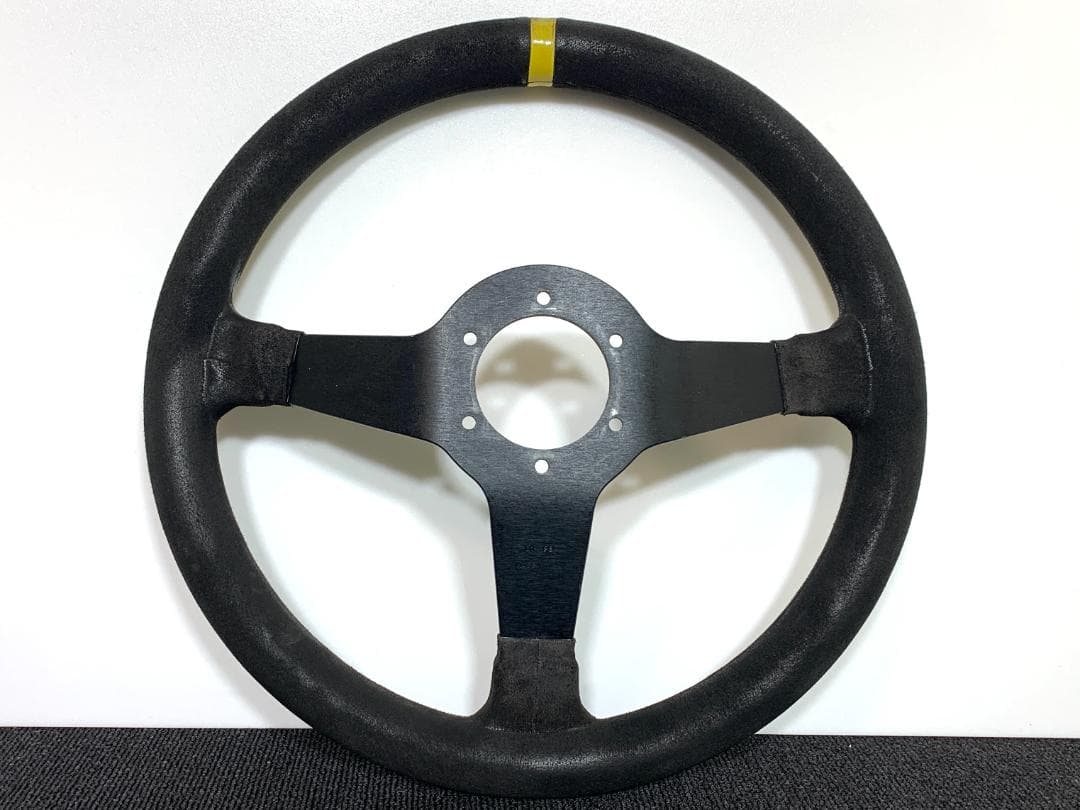 スパルコ R345 ディープコーン ステアリング 35パイ スエード ブラック