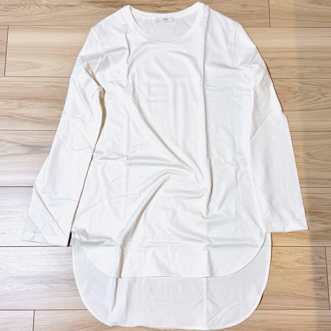 ATON ロングスリーブカットソー　ホワイト　2