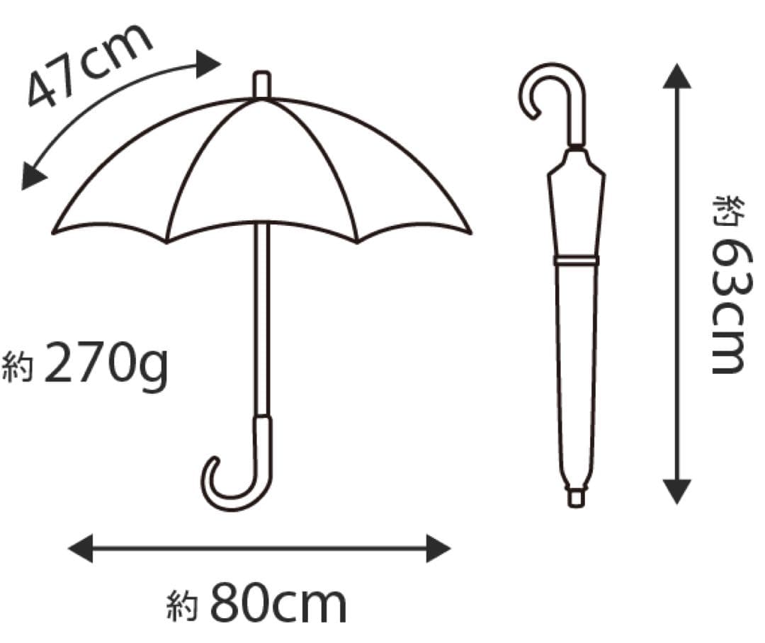 サンバリア100 長傘　黒