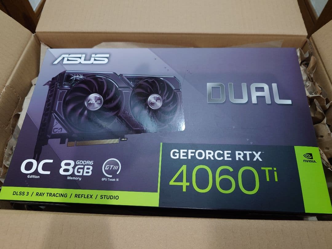グラフィックボード・グラボ・ビデオカード ASUS GeForce RTX 4060 Ti OC Edition