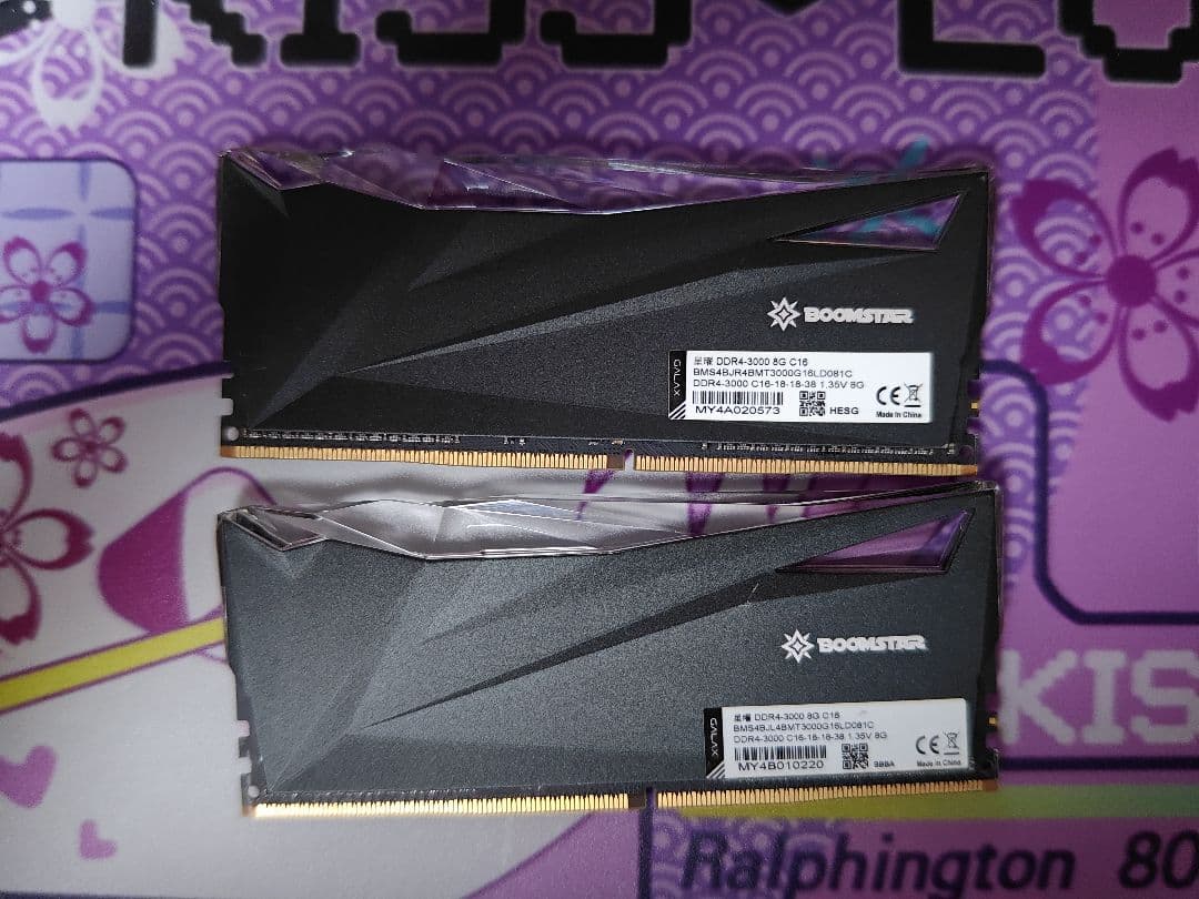 [Shingames様]BOOMSTER DDR4 16GB3000MHzメモリ