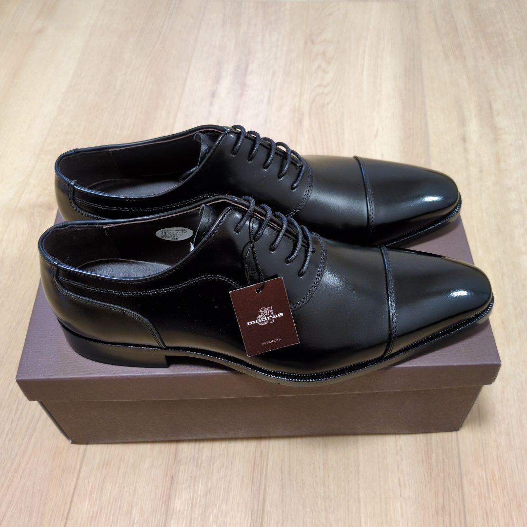 【libeizhuli】25.0㎝ madras ブラック ドレスシューズ