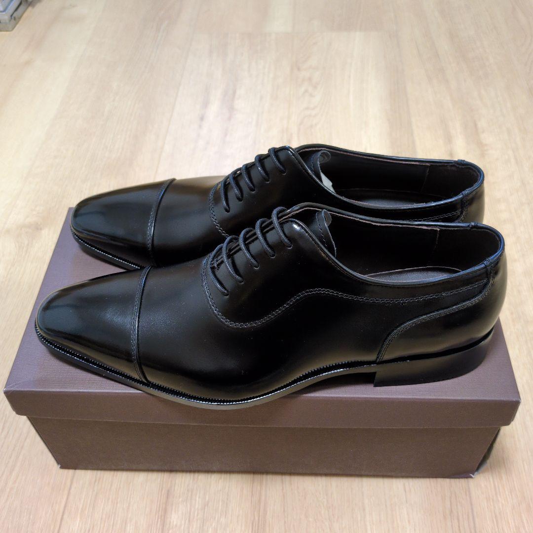 【libeizhuli】25.0㎝ madras ブラック ドレスシューズ