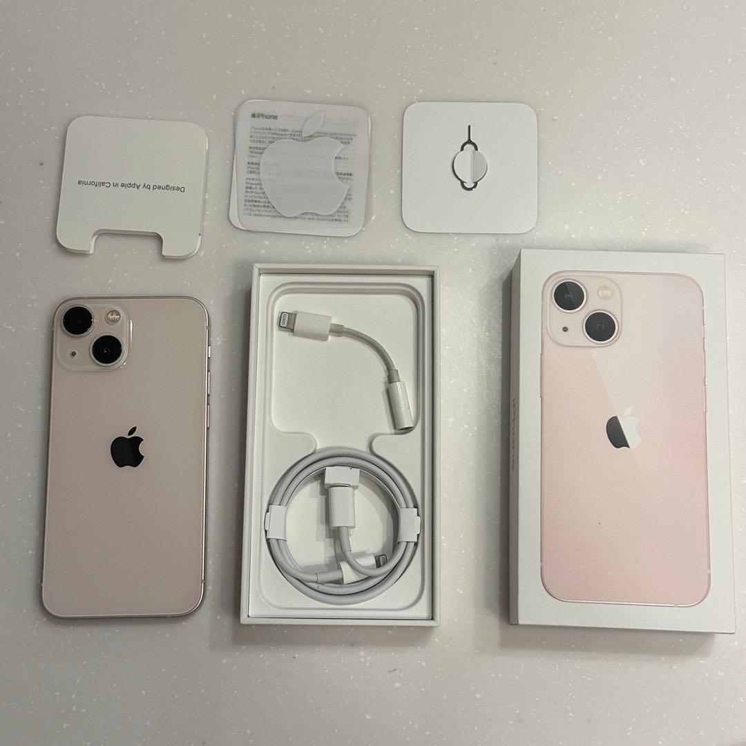 【美品】iPhone 13 mini ピンク 256GB SIMフリー