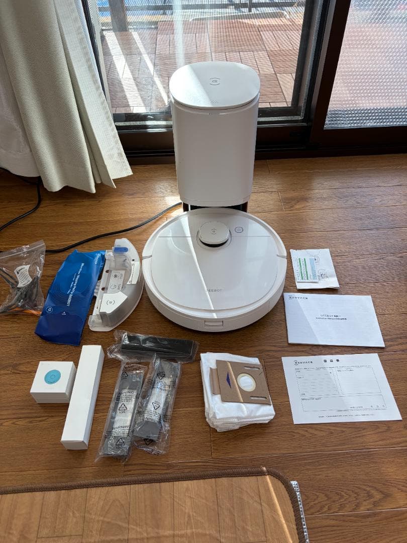DEEBOT T9+ ロボット掃除機本体 自動ゴミ収集機能付き　エコバックス