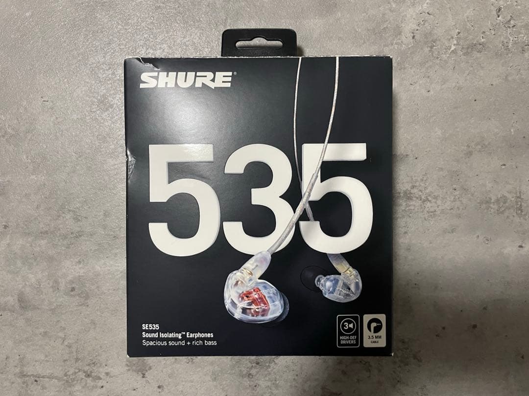 SHURE SE535 有線イヤホン クリア SE535-CL-A 2022
