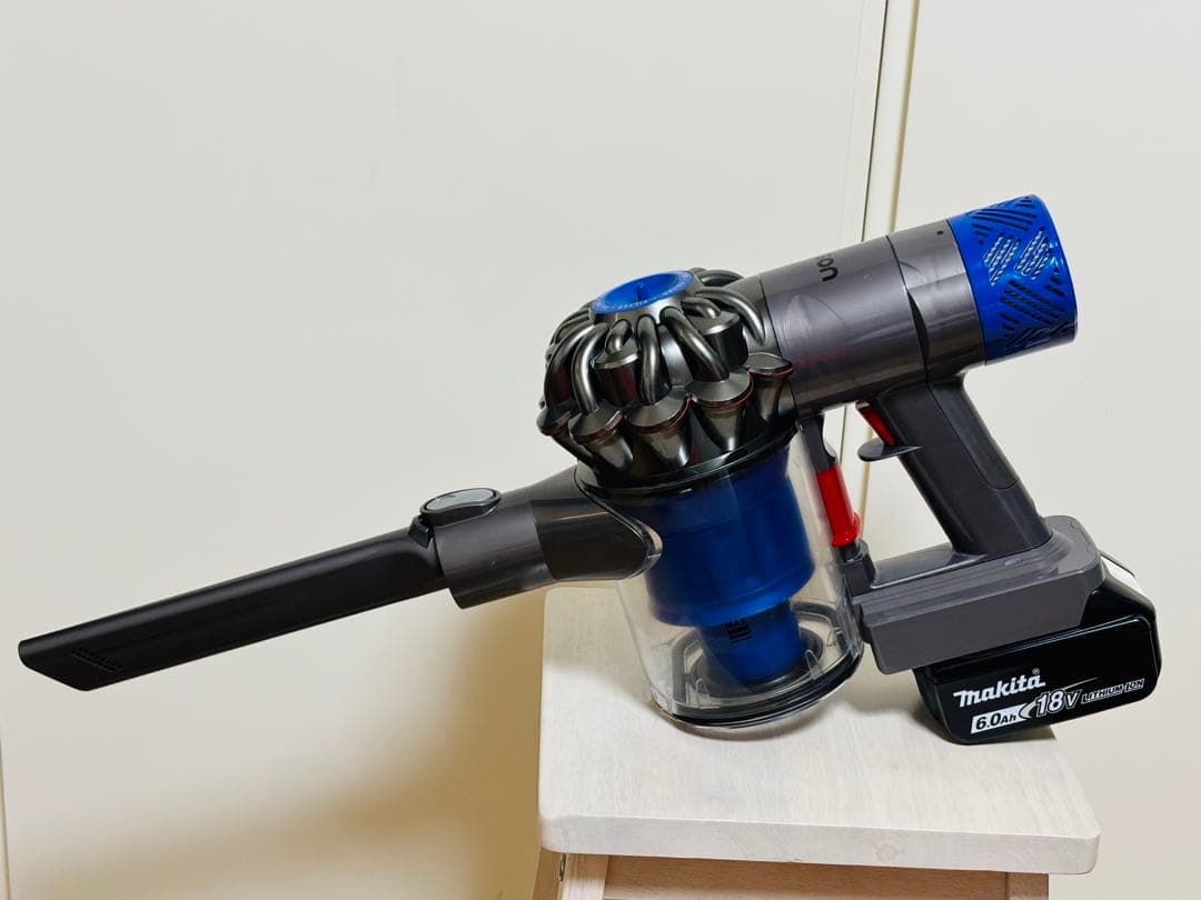 【完全分解洗浄品】ダイソン SV09 マキタ18Vバッテリー仕様 ノズル2個付