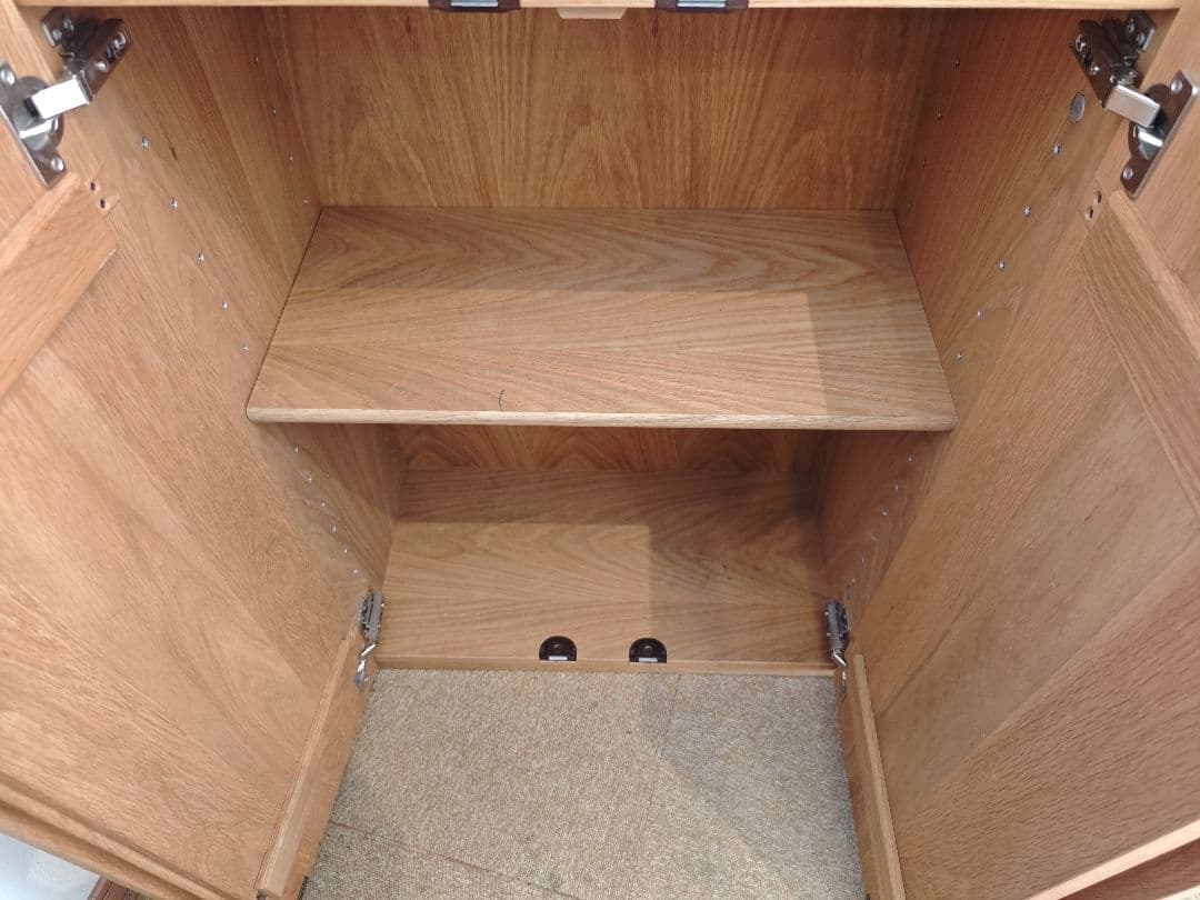 府中家具 国産 木製大型収納棚｜天然木｜幅135cm 高さ175cm☆最終値下げ