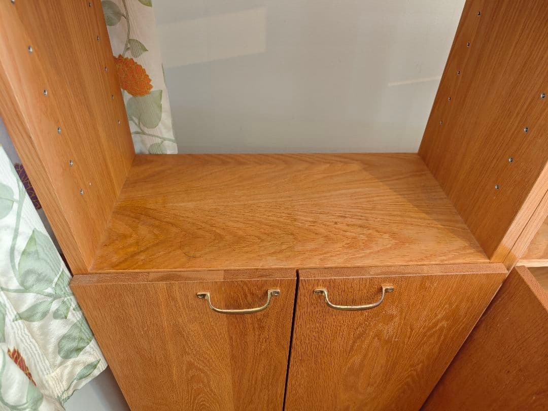 府中家具 国産 木製大型収納棚｜天然木｜幅135cm 高さ175cm☆最終値下げ