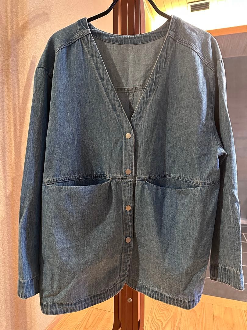 ビアズリー　デニム　ハオリ　ジャケット