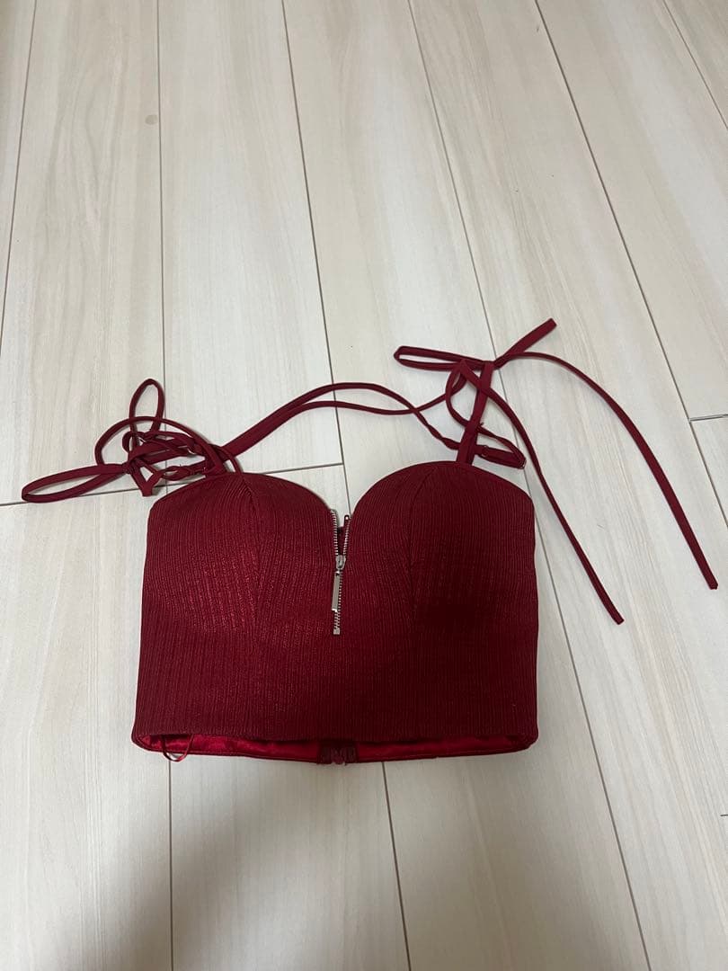 ROBE de FLEURS レッド セットアップドレス