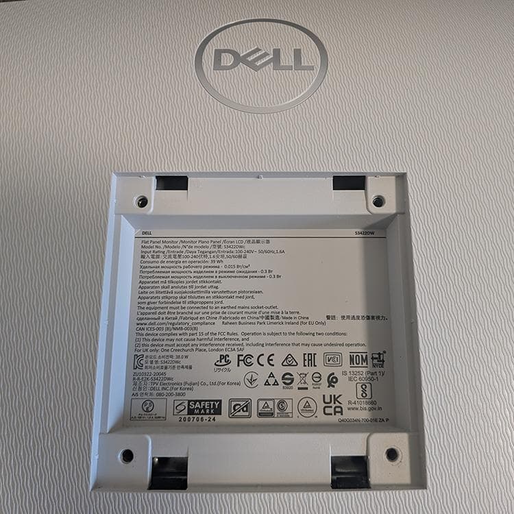 B*i様 DELL 湾曲モニター S3422DW 本体