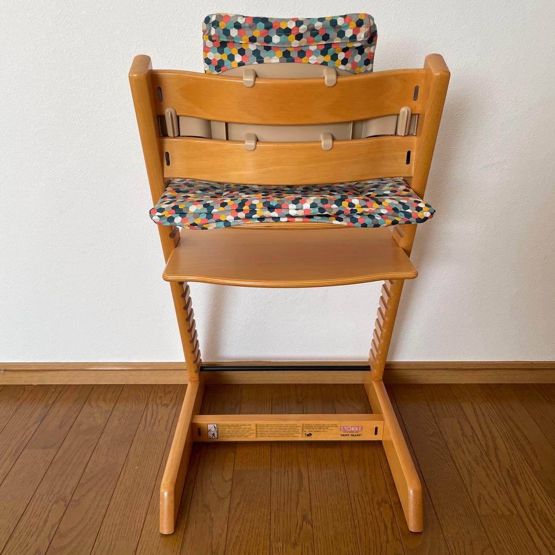 ストッケ　トリップ トラップ　ベビーチェア+ベビーセット+クッション　ナチュラル