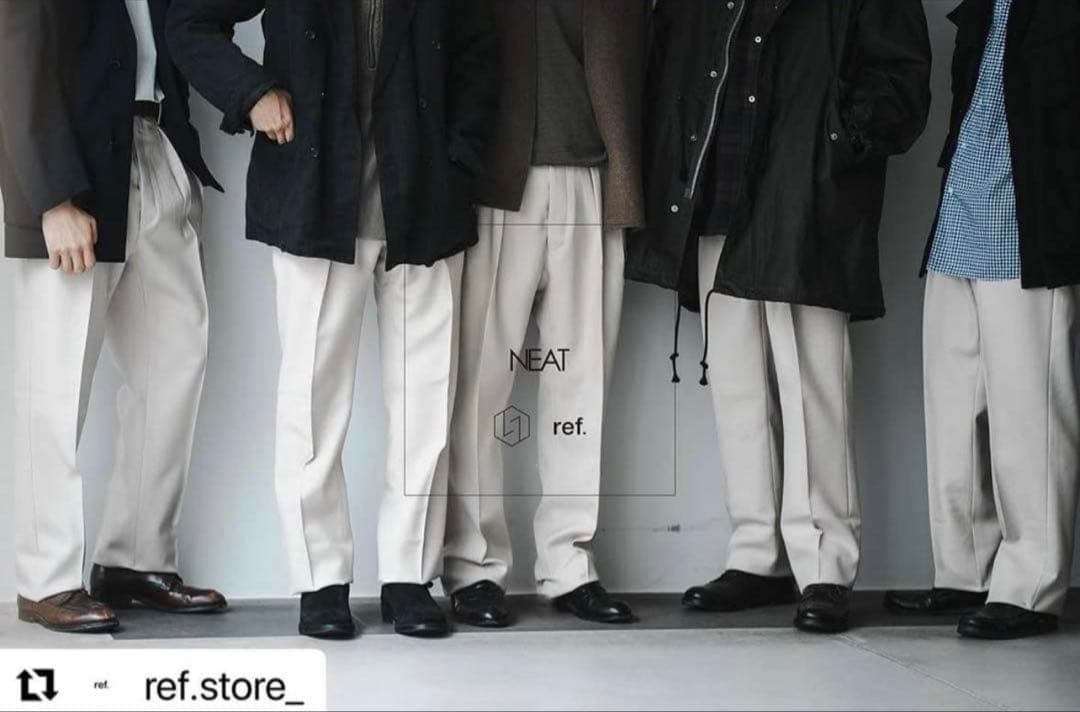 【最終値下げ】NEAT ref.別注　スラックス　アイボリー　サイズ46