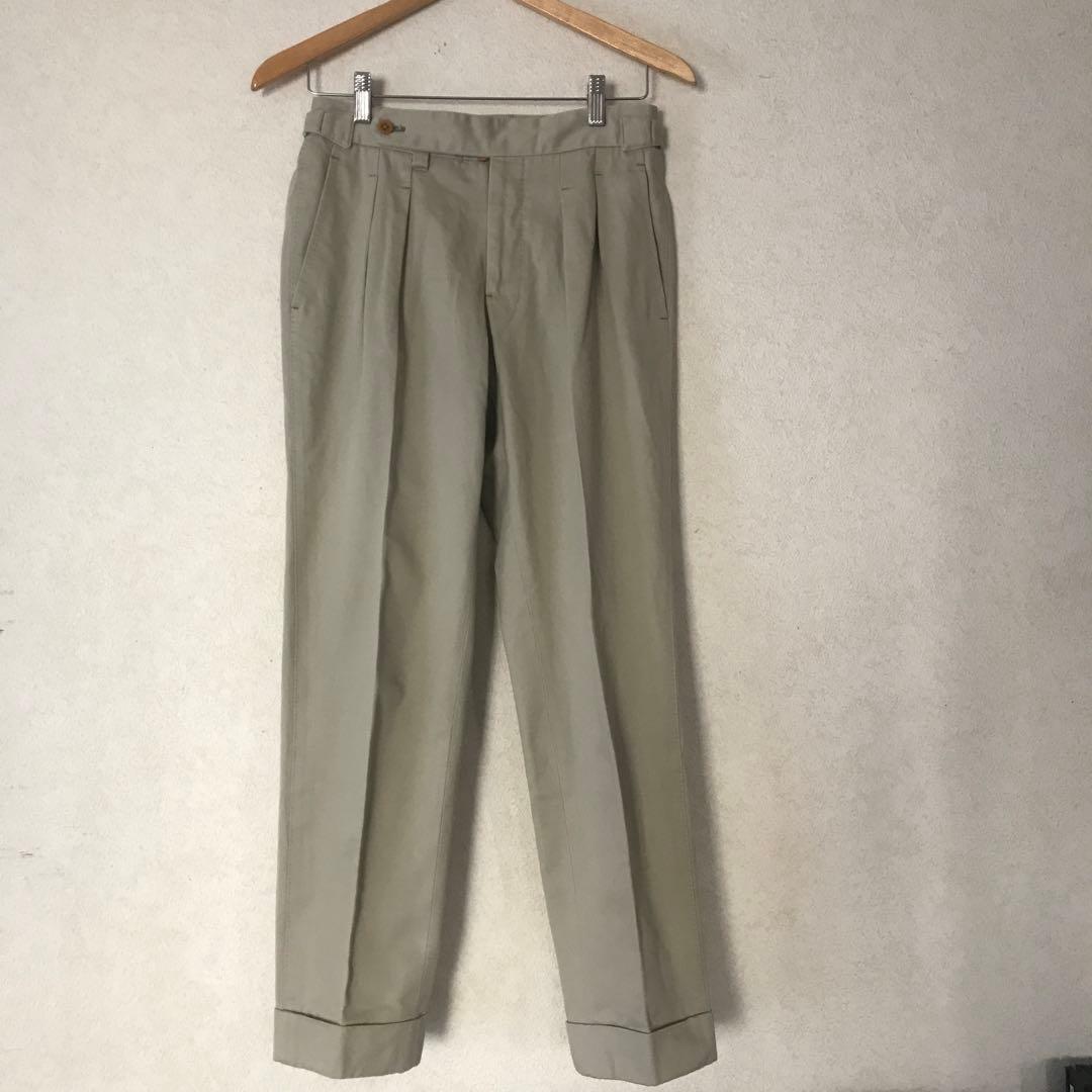 五十嵐トラウザーズ コットンスラックス beams f