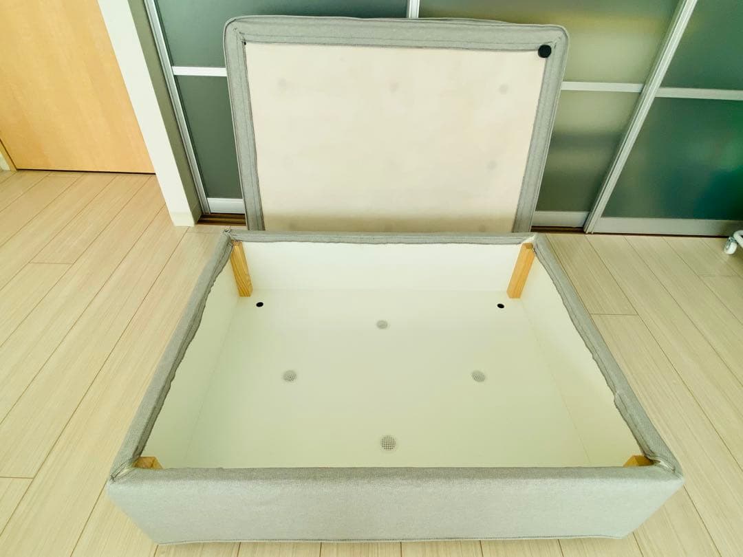 IKEA イケア オットマン 収納付 シーヴィク KIVIK ライトグレー