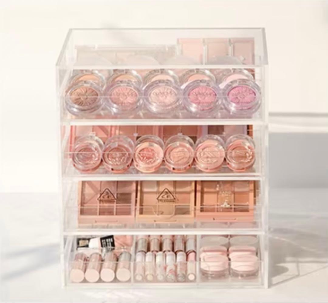 beautinit ビューティイニット アクリル収納4段引き出し