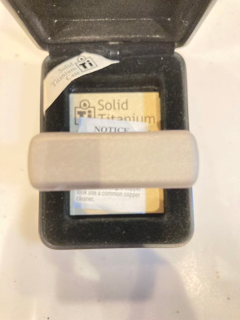 zippo ジッポー Solid Titanium ソリッドチタニウム 未使用品