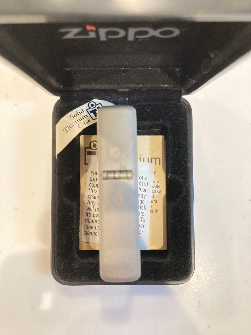 zippo ジッポー Solid Titanium ソリッドチタニウム 未使用品