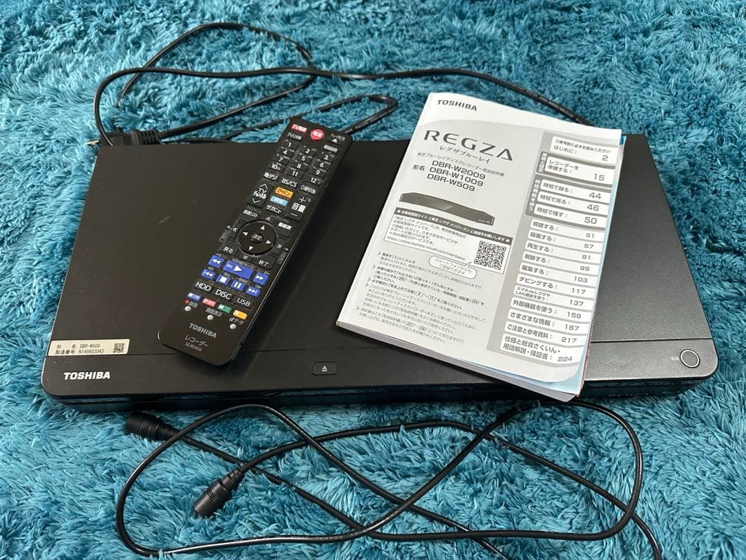 2019年製　東芝　regza レグザ ブルーレイレコーダー パナソニック
