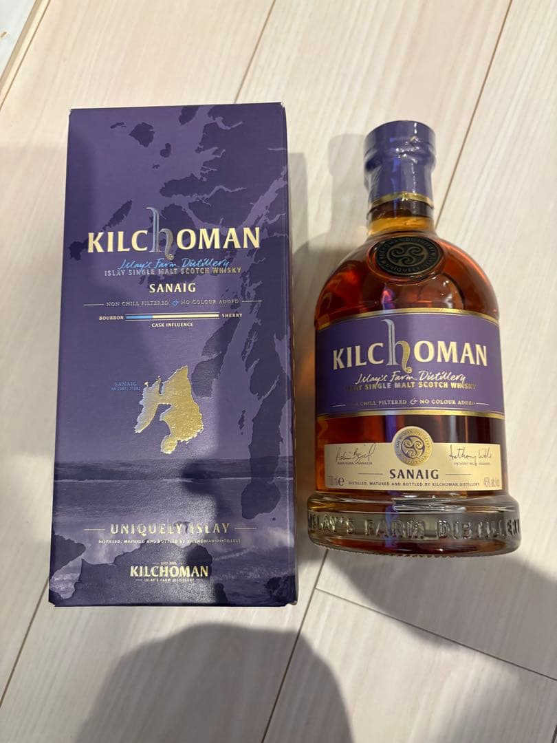 【未開栓箱付】キルホーマン サナイグ 700ml 46% アイラ シングルモルト