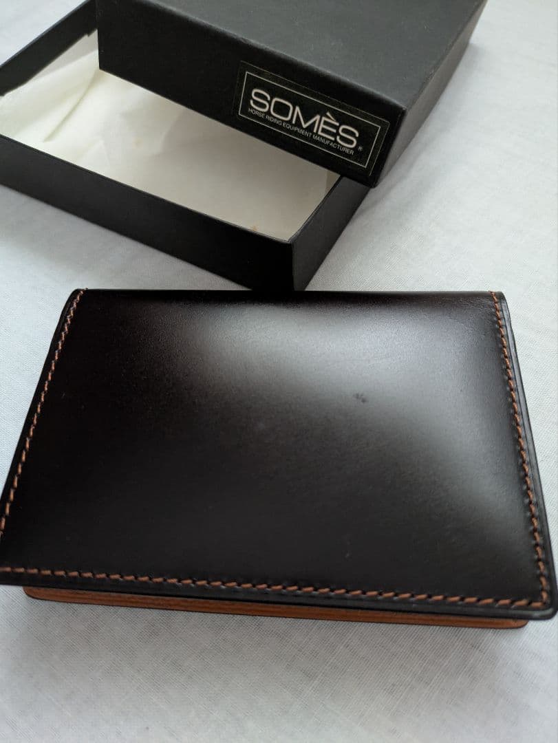 【未使用品】ソメスサドル 名刺入れ　ブラウン