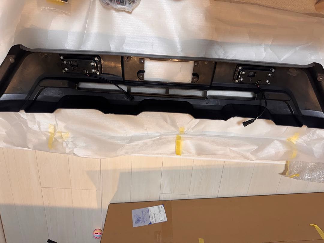 ハイエース　バンパーガード　ラプター塗装品 オフロード　TRD風