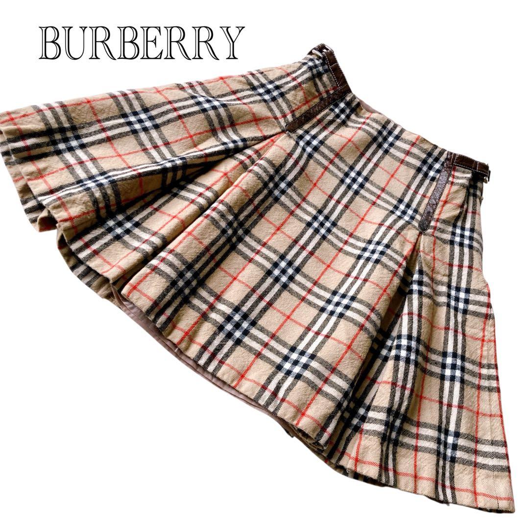 BURBERRY バーバリー プリーツ ミニ丈スカート ノバチェック柄 y2k