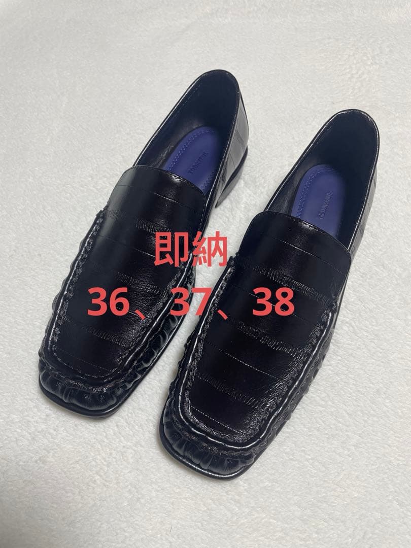 TODAYFUL トゥデイフル　Squaretoe Gather Loafers