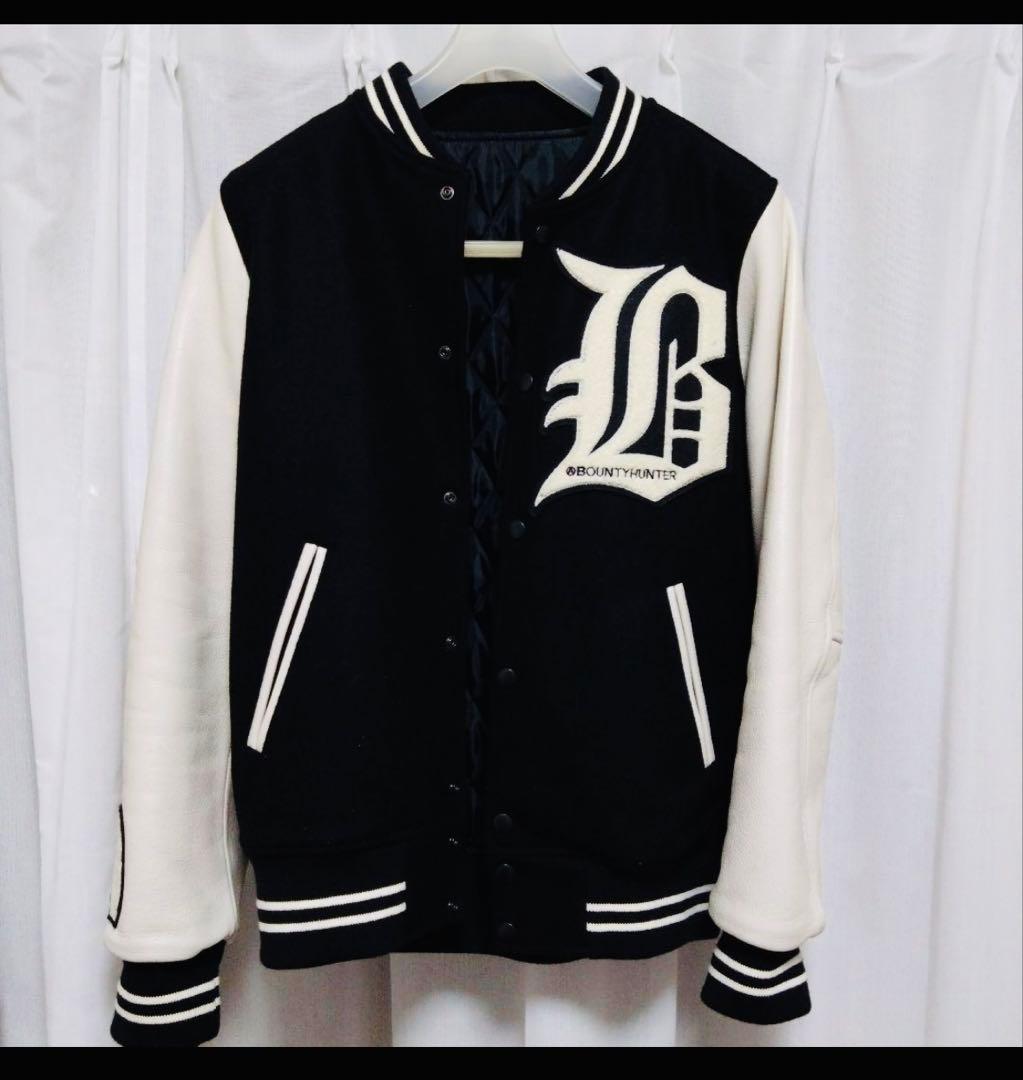 BOUNTY HUNTER スタジャン Mサイズ 黒白