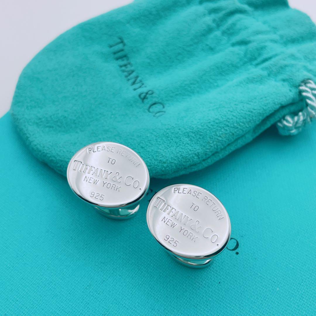 Tiffany & Co. カフス　リターントゥ　オーバル　シルバー
