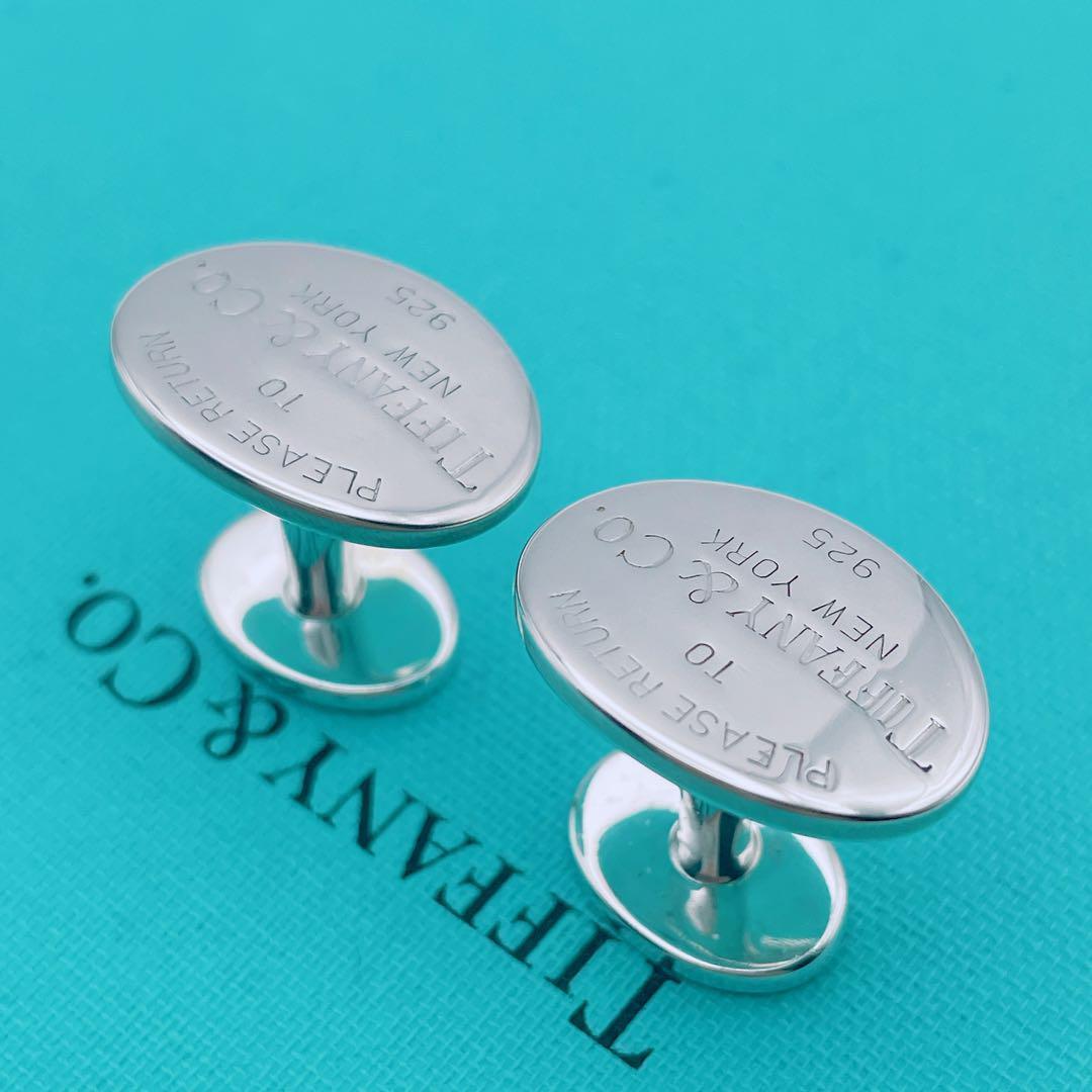 Tiffany & Co. カフス　リターントゥ　オーバル　シルバー