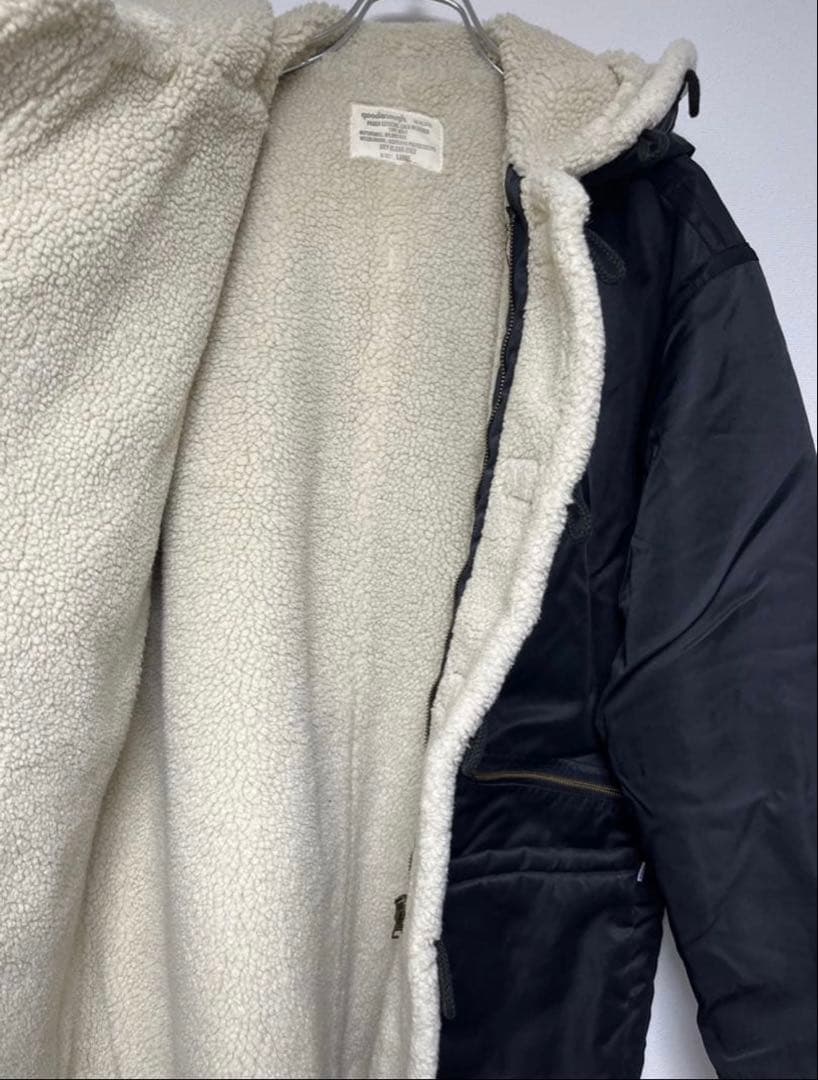 希少カラー　90s GOODENOUGH B-7 裏ボアジャケット　ブラック　Ｌ