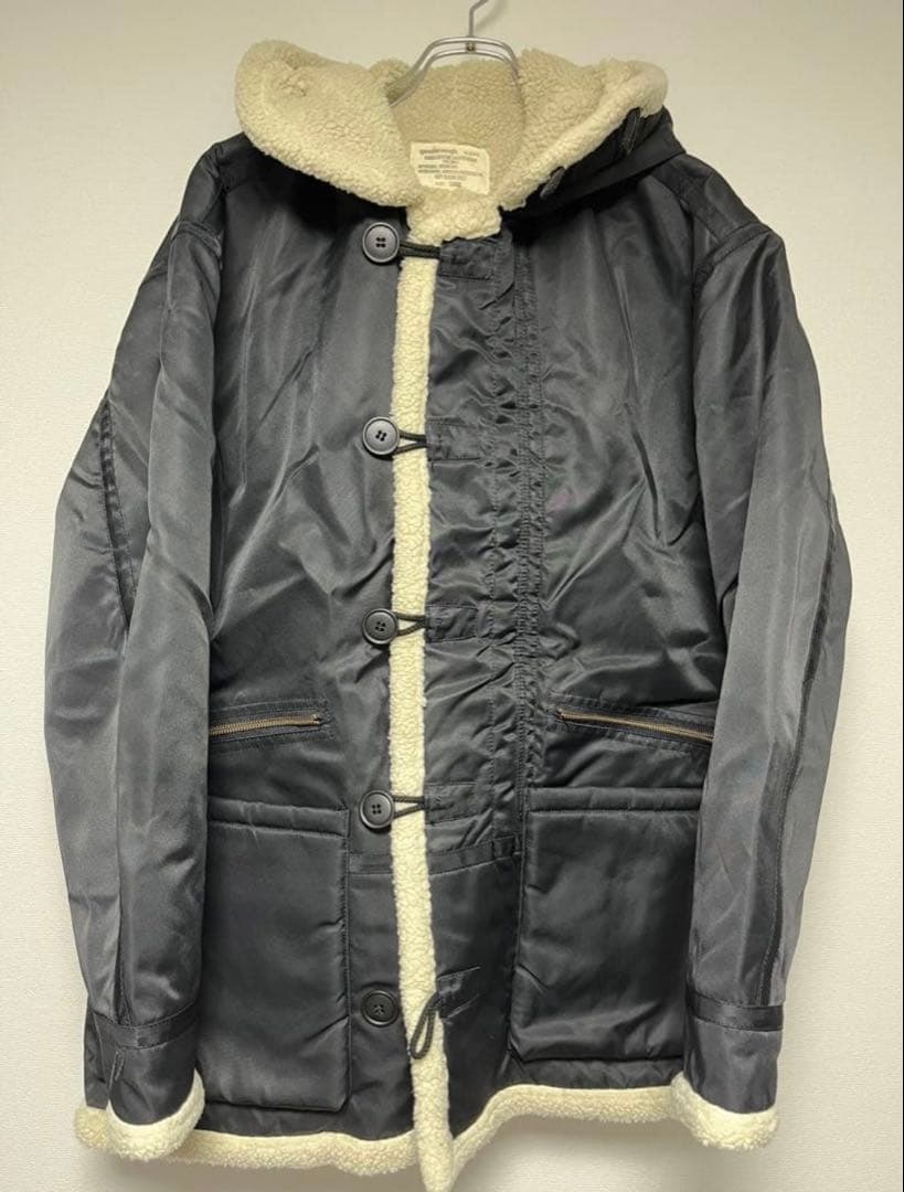 希少カラー　90s GOODENOUGH B-7 裏ボアジャケット　ブラック　Ｌ