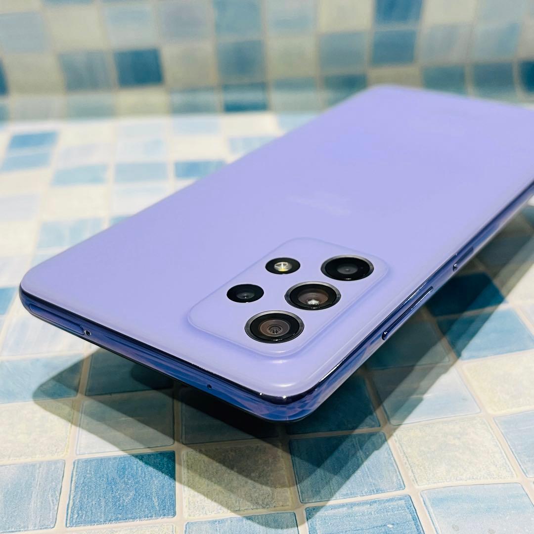 SIMフリー Galaxy A52 5G 128GB パープル 電池良好